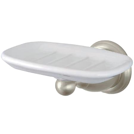 Kingston Brass Heritage Wall-Mount Soap Dish, Brushed Nickel BA1755SN